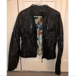 Faux leather jacket